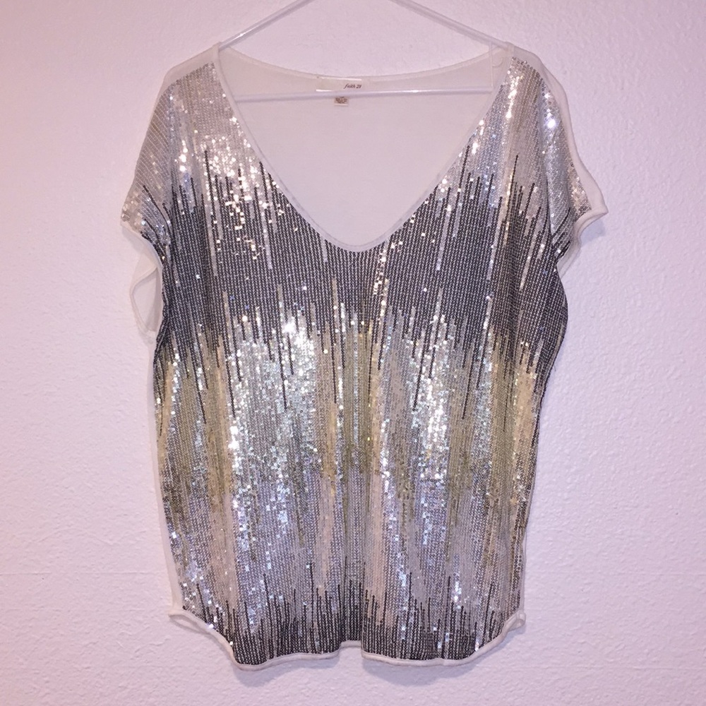 Forever 21 Sequined Top- perfect for New Years!